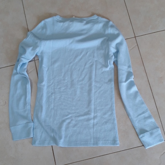 VS PINK soft baby blue thermal top - Picture 7 of 8